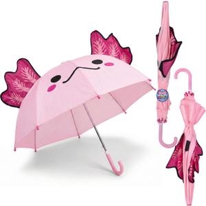 Pink Axolotl Umbrella - 28" (1 Pc) - Perfect for Carnival Prizes & Crane Item