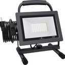 GLORIOUS-LITE 50W LED Work Light, 5000LM LED Flood Lights, 400W Equivalent, IP66 Waterproof, 16ft 5m Cord with Plug, 6500K, Adjustable Working Lights for Workshop Garage, Construction Site (8.22*6.02*7.09inch)