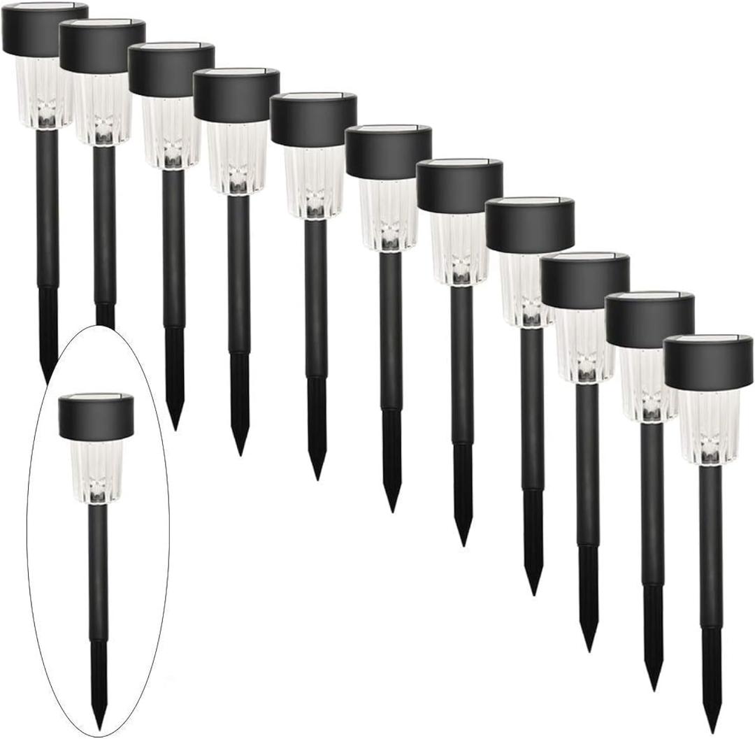 MAGGIFT 12 Pcs Solar Lights, Landscape Lights for Outdoor, Pathway, Lawn, Patio, Yard, Walkway, Deck, Driveway and Garden