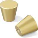 homdiy 10 Pack Gold Knobs Brushed Brass Cabinet Knobs Small Drawer Pulls Round Gold Kitchen Cabinet Hardware