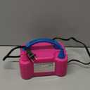 Balloon Pump Electric, Portable Automatic Dual Nozzle Inflator 110V 600W with Tying Tools for Birthday Gender Reveal Baby Shower Balloons Party Decorations (Rose Red)