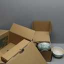 Bloomhouse Magnolia Bloom 16 Piece Double Bowl Hand Painted Stoneware Plates and Bowls Floral Dinnerware Set (Service for Four (16 Pcs)