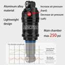 Bike Rear Shock, Air Pressure Shock Absorbers, 125/150/165/190/210mm, 20/30/35/50/60mm Travel, Hydraulic Rear Suspension Shock for Mtb/e-bike/Folding (150 * 30mm)