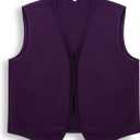 AMNPOLEN Unisex No Pocket Button Uniform Vest Halloween Costume Outfit, Small