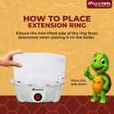 truTRTL 4 in 1 electric egg cooker | Boils upto 14 eggs | Poacher | Omelet maker | Vegetable steamer, dumpling & More | Marble