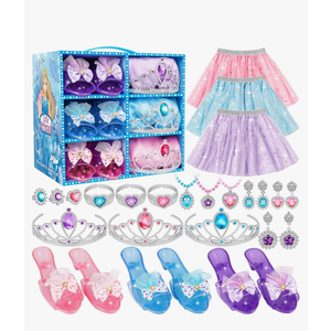 Princess Dress Up Toys & Jewelry Boutique,Girl Role Play Gifts,Kids Toys for 3-6 Years Girl Toddler ​B-Day Party Favors