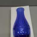 Elle Decor Colored Glass Carafe with Wood Lid | LeakProof Glass Pitcher for Water, Juice, Mimosa Bar, Iced Tea | Drink Containers for Fridge | FoodGrade Silicone | 1 Liter | Dishwasher Safe