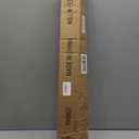 Brushed Nickel Curtain Rods for Windows 28 to 48 Inch,Adjustable Drapery Rods with Aluminum End Cap and Full Surround Brackets,1-Inch Window Curtain Rod for Wall and Ceiling Mount