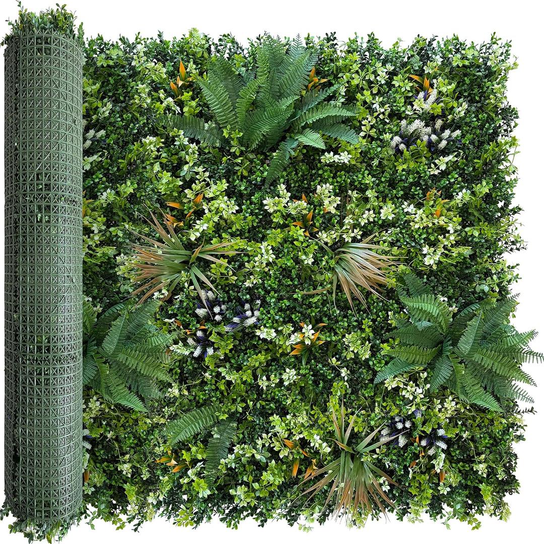 54x120 in (45 Sqft) Artificial Boxwood Greenery Grass Wall Roll
