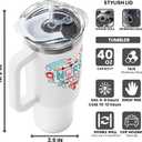 DUNKMATE Nurse Gifts for Women - Nurses Week Gifts - Appreciation Gift for Nurses - Nurse Nicu Lpn Rn Practitioner Gift for Women - Retirement, Graduation Nursing Student Ideas - 40 Oz Tumbler