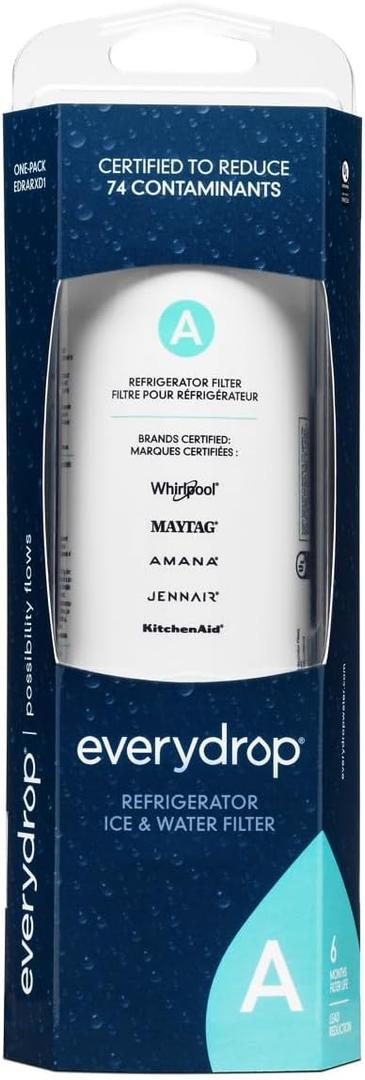 everydrop by Whirlpool Refrigerator Water Filter A - EDRARXD1 (Pack of 1)