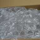 100-Pack Plastic Juice Bottles with Caps Empty Soda Cans with Aluminum Lids for Smothies, Boba, beer – Only Compatible with Can Sealers (16.9oz/500ml)