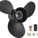 48-77344A45 Outboard Boat Propeller 13 1/4 x17 Pitch Replacement for Mercury 60 75 90 100 115 hp, 15 Spline Tooth, RH, 13.25 x 17P