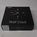 Stephanie Imports Modern Minimalist Concrete Hiding Gray (Numberless Dial) Silent Wall Clock