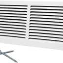 14"W x 6"H [Duct Opening Size] Steel Return Air Grille, Air Return Vent Cover for Ceiling and Sidewall - HVAC Air Vent Covers - [Outer Dimensions: 15.75"W x 7.75"H]