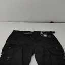 Women's Cotton Loose Fit Zipper Multi-Pockets Twill Bermuda Drawstring Women Cargo Shorts Size 18
