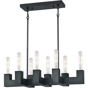 Westinghouse 6350300 Skybridge Eight-Light Dimmable LED Indoor Chandelier, Iron