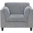 Emerald Home Furnishings Daria Chair - Gray, 1 ct