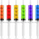 60 PACK 2 oz Party Jelly Syringes Shot, BPA Free, Washable, Durable Big Springe for Jelly Shot for Halloween, Thanksgiving Day, Christmas Bachelorette Parties