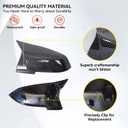 Mirror Caps for F10 - Durable Quality Carbon Fiber Look, Mirror Covers Compatible with F10 F11 F18 5-Series 2014-2018 - Upgrade Your Ride Now