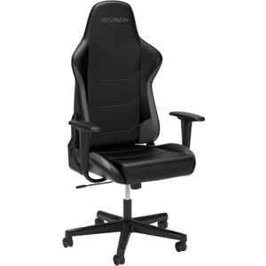 Respawn 110 Ergonomic Gaming Chair - Reclining Office Video Game Swivel Chair with Lumbar Support, Headrest, Heavy Duty, High Back, Racing Style Gaming Recliner Seat for Computer Gamer - Gray, 26.4"D x 28.7"W x 50-53.7"H
