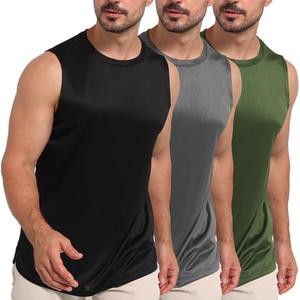 MARKEEP Mens Tank Tops Muscle Athletic Quick Dry Sleeveless Workout Fitness T Shirts for Men Size M