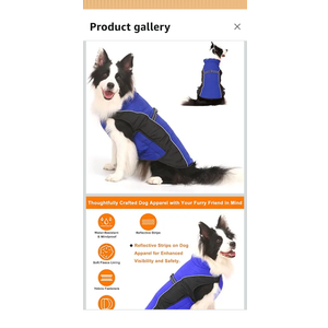 Warm Dog Winter Coat, Gimilife Dog Sweater Cold Weather Coats Waterproof Dogs Apparel Clothes Pet Jacket Padded Vest Outfit for Small Medium Large Dogs