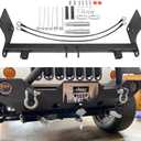 BX1126 Tow Bar Base Plate Tow Bar Bracket for 2007-2018 Jeep Wrangler JK JKU 2/4 Door All Models with Standard Bumper, Replace BX1126