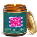 UAREHIBY Happy Birthday Candle Gifts for Women,Unique Best Friend Birthday Gifts for Her,Sister,Funny Birthday Gifts for Men,Mom,Dad,Bestie Present,16 18 21 30 40 50 60 Bithday Gifts, Brown