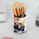 Pencil Holder for Desk, Car Pens Holder Cup, Round Pencil Caddy Cup, Women's Makeup Organizer, Stationery Supplies