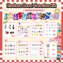 DreGlam TS Beads Kit, Friendship Bracelet Kit  Bracelet Making Kit Includes 12 Mixed-Color Seed Beads, A-Z Letter Beads, Charms & Acrylic Beads  DIY Jewelry Making Kit for Parties & Birthdays