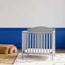 Graco Stella 4-in-1 Convertible Mini Crib with Bonus Mattress – Includes Bonus 2.75 Inch Thick Mattress with Water-Resistant Cover, Converts to Twin Bed, Ideal Crib for Small Spaces (Pebble Gray)