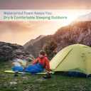 Foam Sleep Pad - 0.50in Thick Non-Slip, Lightweight, Waterproof Camping Mat with Carry Handle for Cots, Hiking or Sleepovers by Wakeman Outdoors (Red)