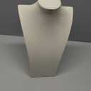 Oirlv Linen Necklace Display Bust 3D Necklace Organizer Jewelry Display Holder (H-13.38inches)