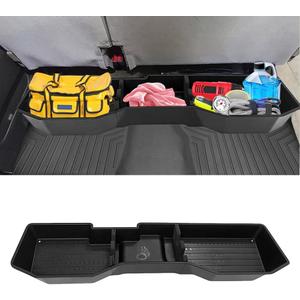 Car Underseat Storage Box Fitment for Chevy Silverado/GMC Sierra 1500 2500HD 3500HD (2007-2018 4-Door Models)