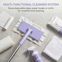 Snap Grip 2026 Upgraded Mini Mop, with 5 Non Scratch Wire Dishcloths (45.3in+10cloths)