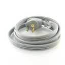 Intertek Power Supply Gray Cord 3 Prongs Certified Loop Connectors USA Seller