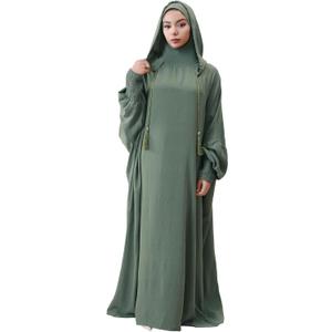 Abaya with Hat - Muslim Abaya Dress for Women Comfortable & Versatile for Travel & Prayer, Large 