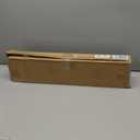 LazBlinds 2 Inch Faux Wood Blinds with Crown Valance, Cordless Blinds for Windows, Room Darkening Horizontal Window Blinds, 22 1/2" W x 48" H, White with Wood Grain