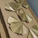 Madison Park Wall Art Living Room Dcor Faye Metal Foil Ginkgo Leaf Large Home Accent Modern Inspired Dining, Bathroom Decoration Ready to Hang Ornament for Bedroom, 43" W x 23.5" H x 1.6" D, Gold