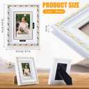 12 Pcs 2 x 3 Inch White Small Picture Frames Bulk Mini Vintage Antique Ornate Retro Baroque Photo Frames with Backboard for Wall Hanging Tabletop Home Decor Wedding Christmas Display White, 12