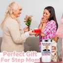 SpenMeta Step Mom Gifts - Bonus Mom Christmas Gift from Son, Daughter - 20oz Funny StepMom Mothers Day Tumbler Cup