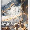 Fxojyvo 20x26 Picture Frame White Engineered Wood Wall Hanging | Light Weight 20 x 26 Inch White Wood-grain Frame for 20by26 Photo Poster Horizontally/Vertically(1 Pack|White|20x26)