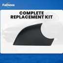 Right Rearview Mirror Cover Bracket, Compatible with Tesla Model Y 2020-2026, Side Mirror Base Cover Replacement Part, Suitable for Tesla Model Y Accessories（Black）