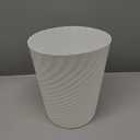 UUJOLY Plastic Small Trash Can Wastebasket, Garbage Container Basket for Bathrooms, Laundry Room, Kitchens, Offices, Kids Rooms, Dorms, (White, 1.8 Gallon)