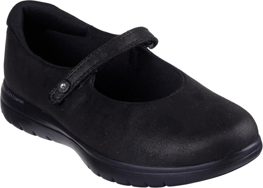 Skechers Women's On-the-go Flex  Whisper (7, Black/Black)