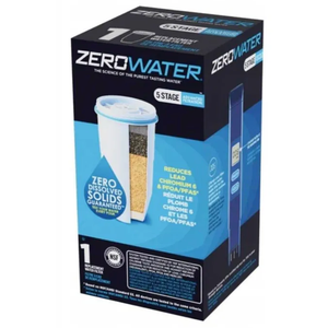 Culligan ZeroWater Official Replacement Filter - 5-Stage 0 TDS Filter Replacement - System IAPMO Certified to Reduce Lead, Chromium, and PFOA/PFOS