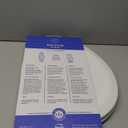 Mayfair Cameron White Toilet Seat, Heavy Duty Wood, Easy Clean, Made in USA, Round