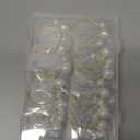 Gold Pearl Napkin Rings Set of 12, 4cm Ring with 1.2cm & 1.6cm Double Pearls for Elegant Table Setting, Wedding, Christmas, Thanksgiving Dinner Party Decor