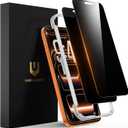 UNBREAKcable Privacy Screen Protector for iPhone 17 Pro Max, Full Coverage Shatterproof Tempered Glass, True 28Anti Spy, 9H Hardness, Easy Installation Frame, 2-Pack Private Screen for iPhone 17 ProMax